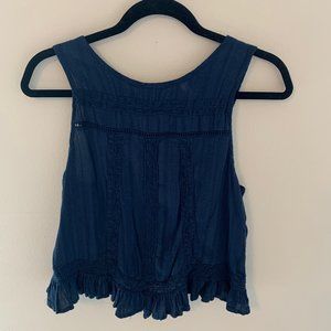 Ruffled tank top